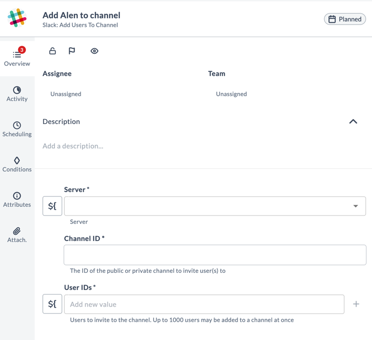 Add Users To Channel task