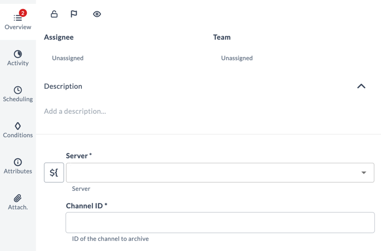 Archive Channel task