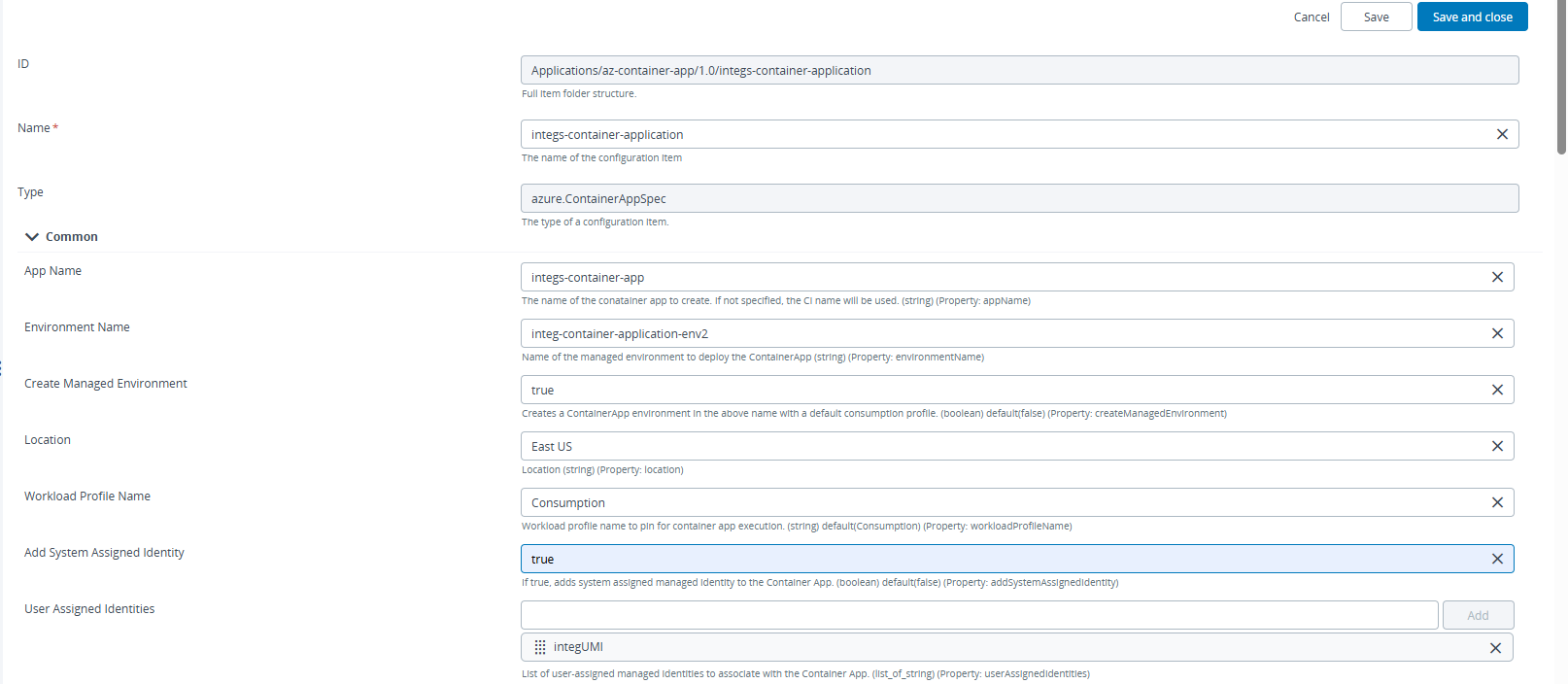 Azure Add User Assigned Managed Identity to Container App