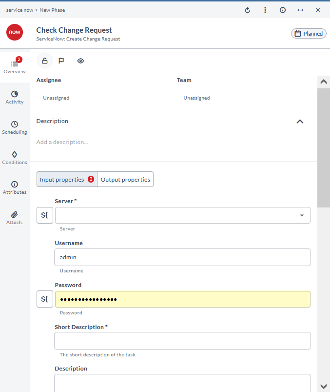 Create a change request