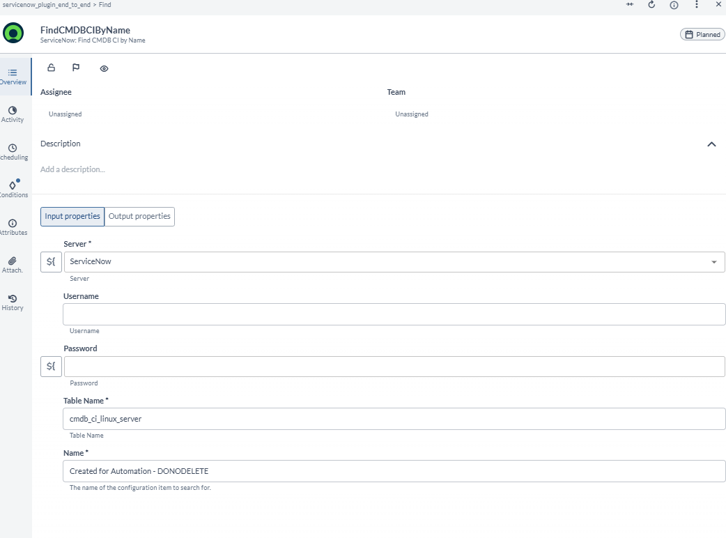 Find CMDB CI by Name