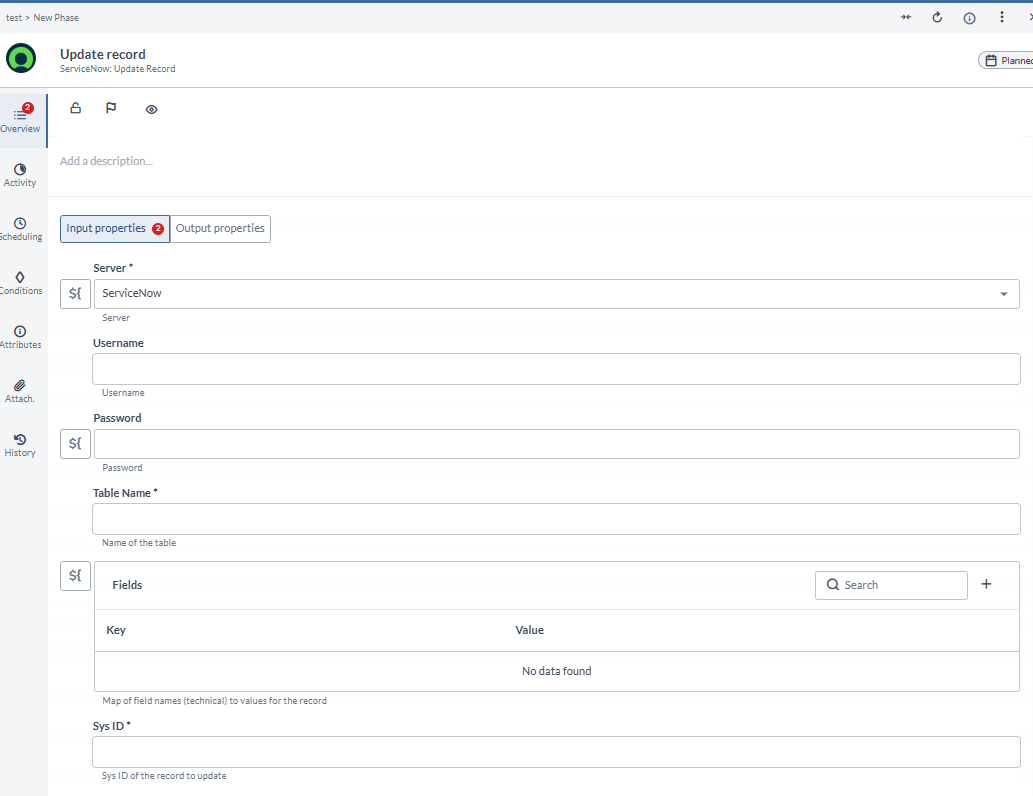 Update Record in ServiceNow