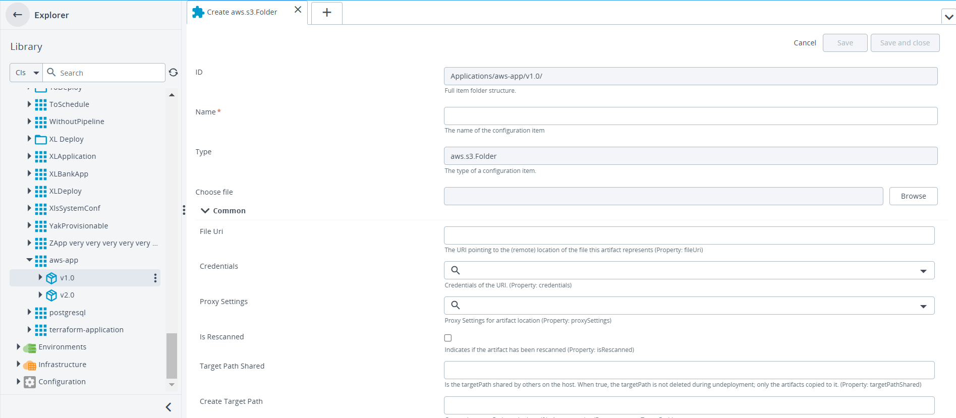 Create S3 folder