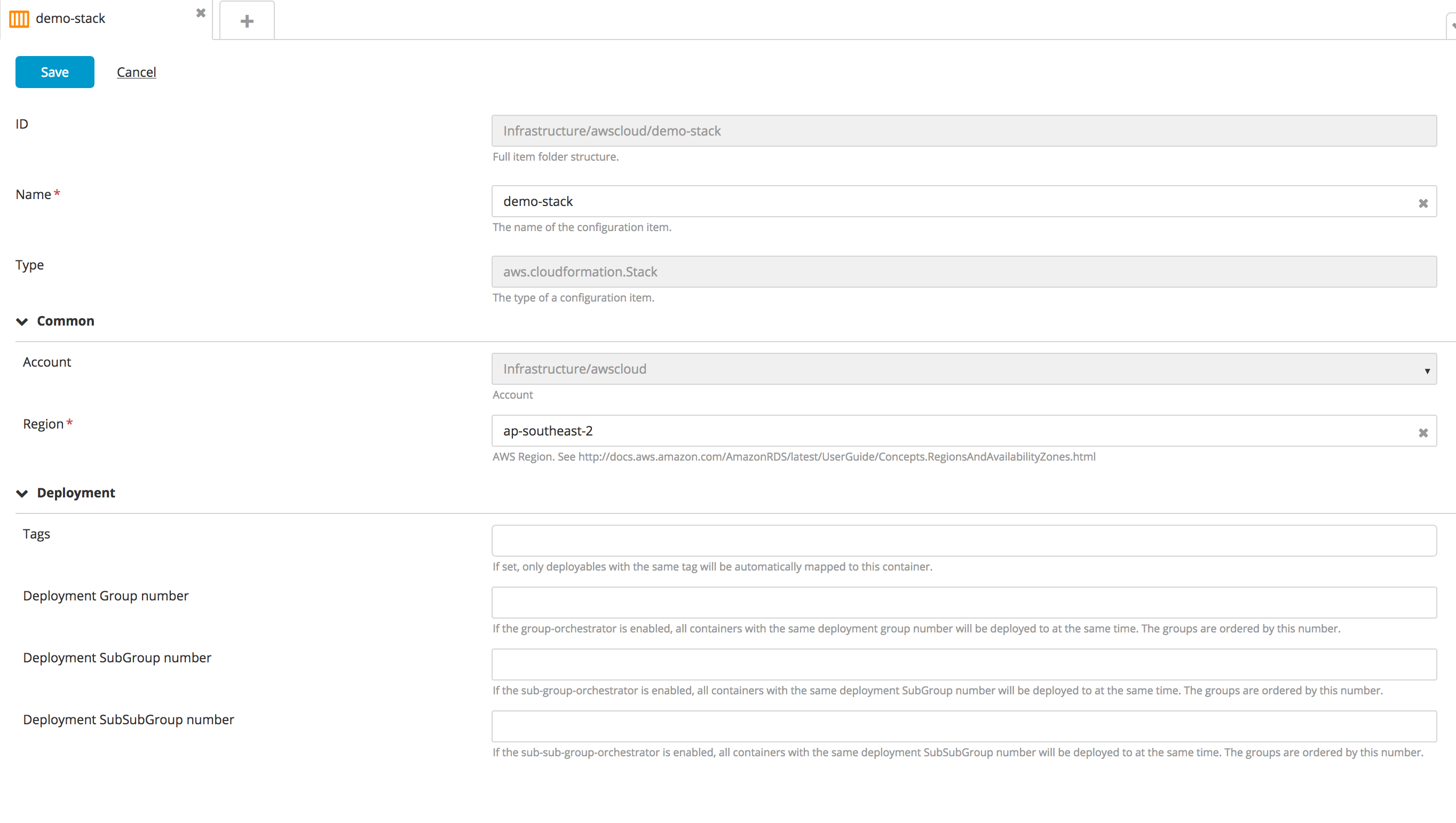 Create a stack type CI