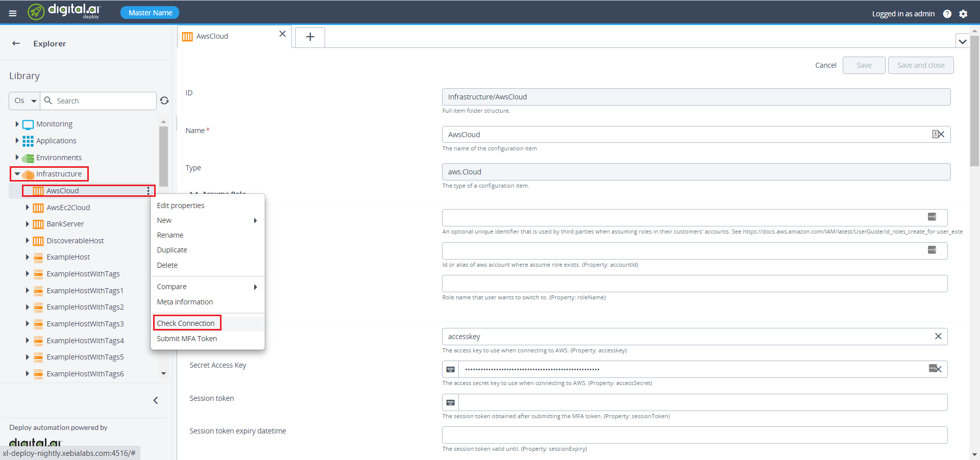 Verify the Azure Cloud Connectivity